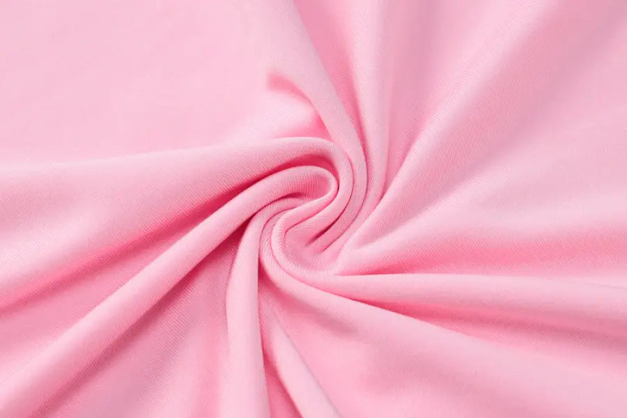 Swirled pink fabric on slimming sheath camisole dress for parties and clubs