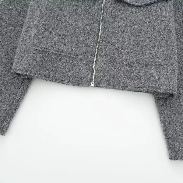 COLLAR SOFT TWEED JACKET-VETEMENTS
