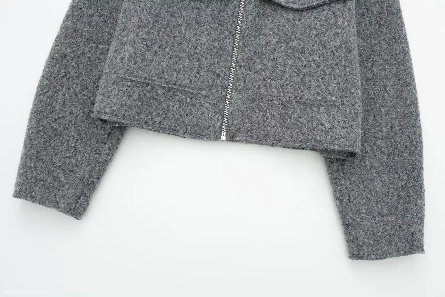 COLLAR SOFT TWEED JACKET-VETEMENTS