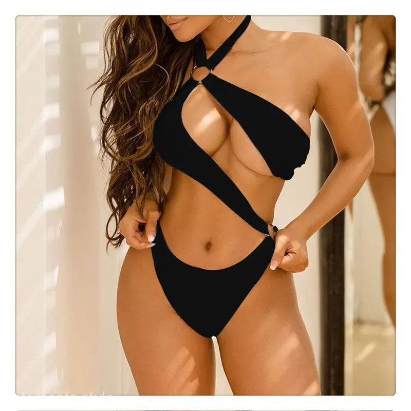 SEXY ONE PIECE BLACK BIKINI-VETEMENTS