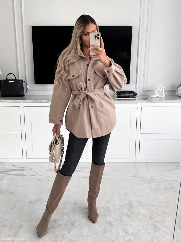 WINTER FASHION WOOLEN JACKET-VETEMENTS