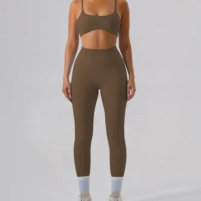 Sporty Comfy Quick Drying Nylon Sleeveless High Rise Shorts