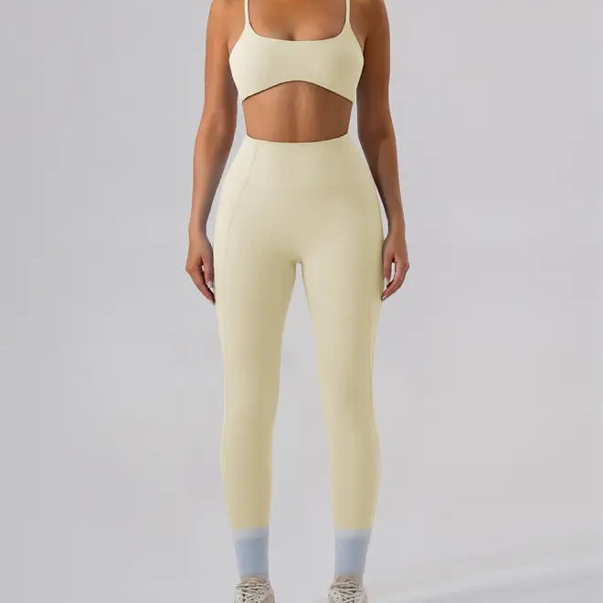 Sporty Comfy Quick Drying Nylon Sleeveless High Rise Shorts