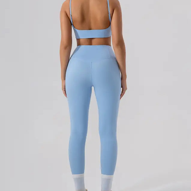 Sporty Comfy Quick Drying Nylon Sleeveless High Rise Shorts