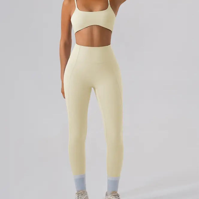 Sporty Comfy Quick Drying Nylon Sleeveless High Rise Shorts