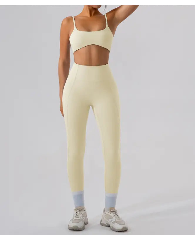 Sporty Comfy Quick Drying Nylon Sleeveless High Rise Shorts