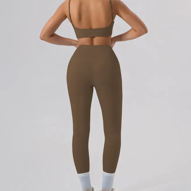 Sporty Comfy Quick Drying Nylon Sleeveless High Rise Shorts