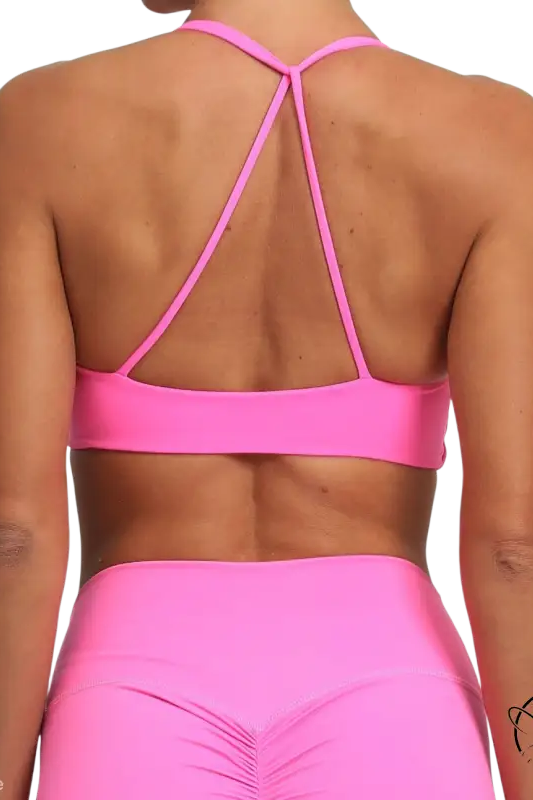 Chishi orange and klein blue yoga bra activewear set