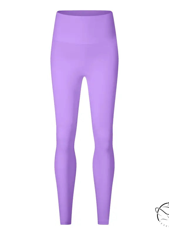 Deep smoky gray high-waist lavender leggings with smooth nylon texture