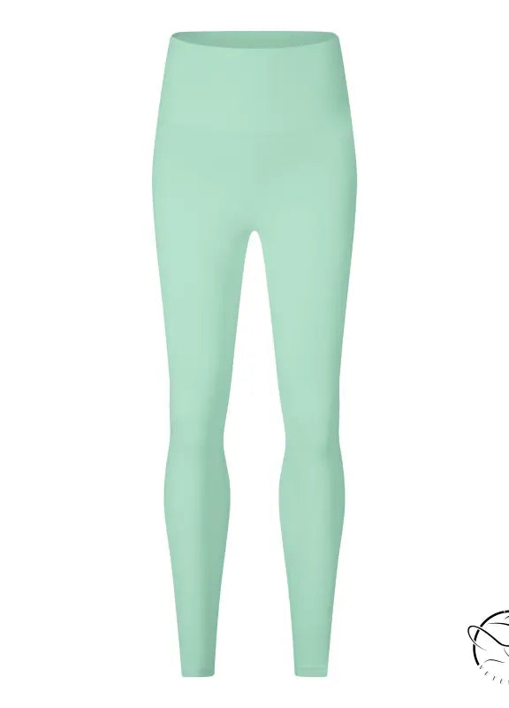 Deep smoky gray sporty nylon pants with high waistband and seamless design