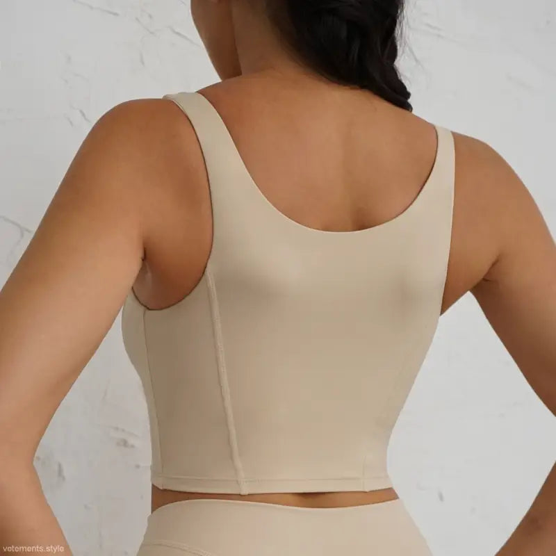 Elastic Backless Yoga Wear Bra Running Shockproof Quick Drying Workout-VETEMENTS