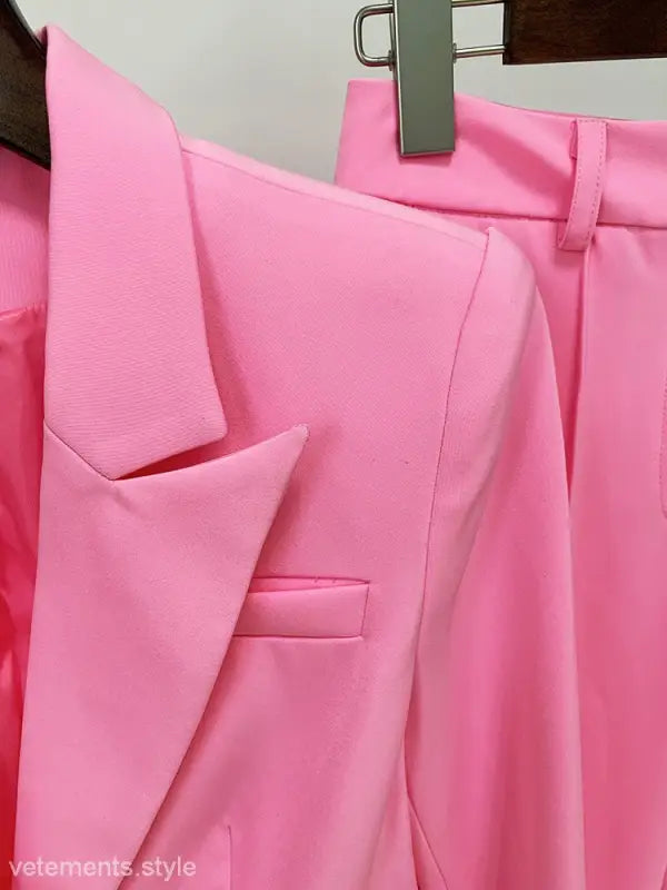 Pink blazer and pants suit from the Star Business Suit collection for office wear