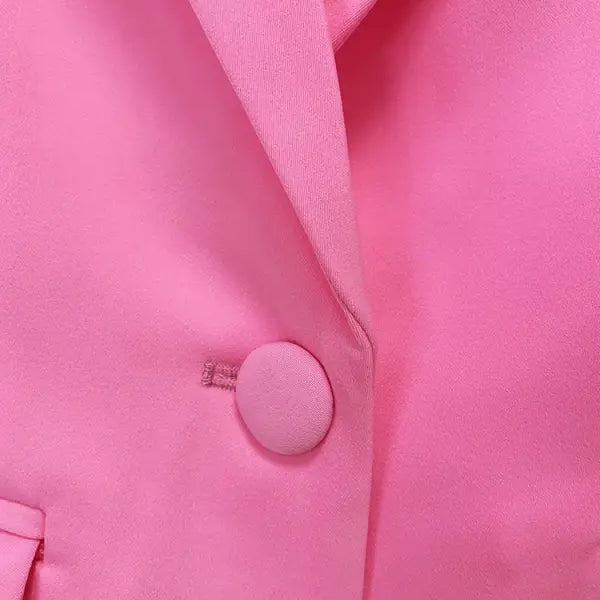 Pink blazer with button from the Star Business Suit, perfect for officewear attire