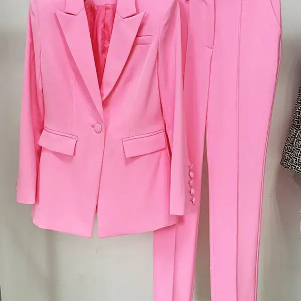 Pink blazer and pants of the Star Business Suit, ideal for officewear and professional attire