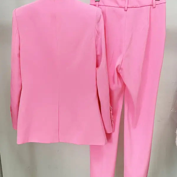 Stylish Pink Blazer and Pants Suit from Star Business Suit Officewear Collection