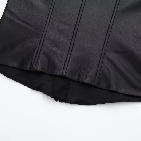 SEXY STRAPLESS LEATHER CORSET-VETEMENTS
