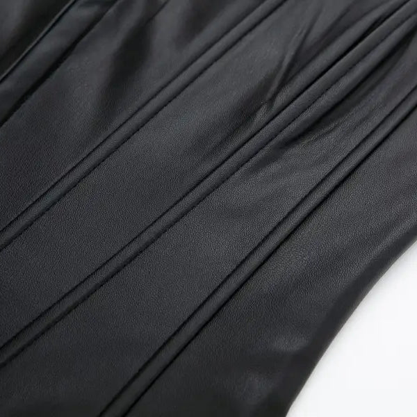 SEXY STRAPLESS LEATHER CORSET-VETEMENTS