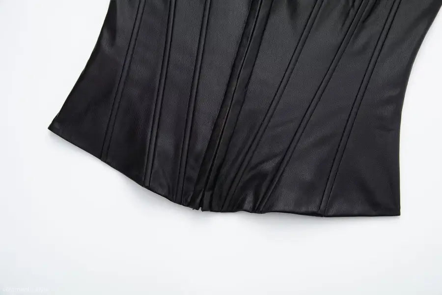 SEXY STRAPLESS LEATHER CORSET-VETEMENTS
