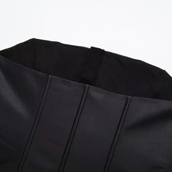 SEXY STRAPLESS LEATHER CORSET-VETEMENTS