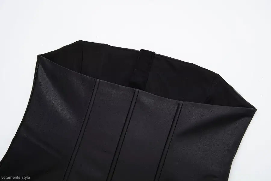 SEXY STRAPLESS LEATHER CORSET-VETEMENTS