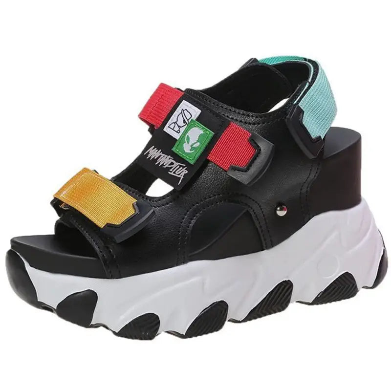 STYLISH LACE-UP BUCKLE PUNK SANDALS-VETEMENTS