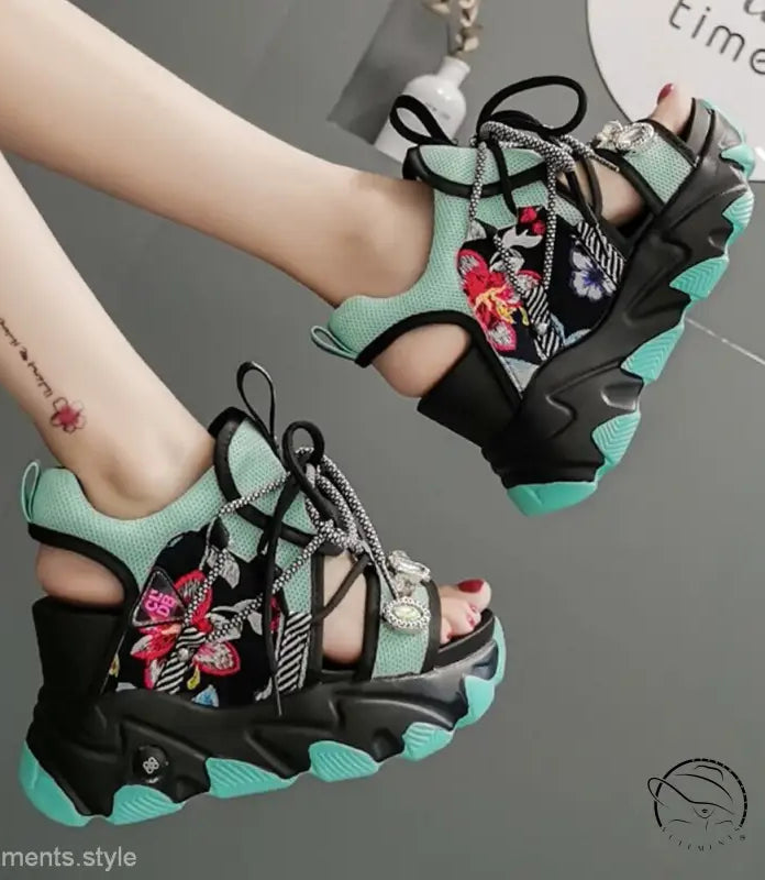 STYLISH LACE-UP BUCKLE PUNK SANDALS-VETEMENTS