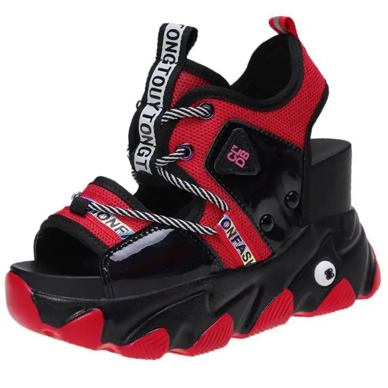 STYLISH LACE-UP BUCKLE PUNK SANDALS-VETEMENTS