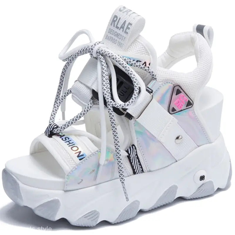 STYLISH LACE-UP BUCKLE PUNK SANDALS-VETEMENTS