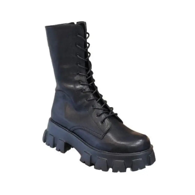 STYLISH LACE-UP PLATFORM BOOTS-VETEMENTS