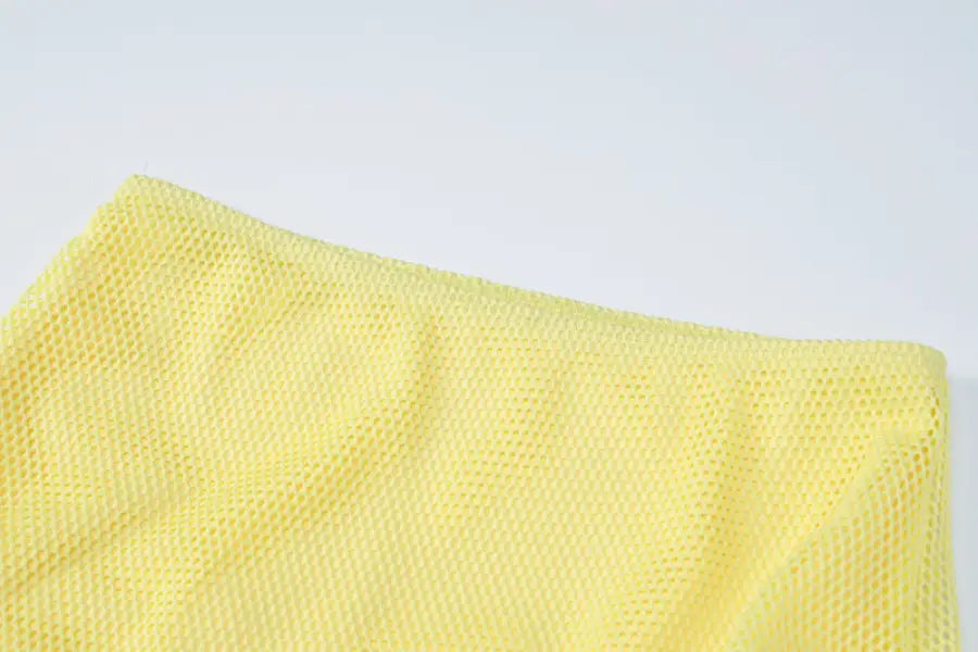 Summer Mesh Set: Halter Top and Crop Skirt Ensemble