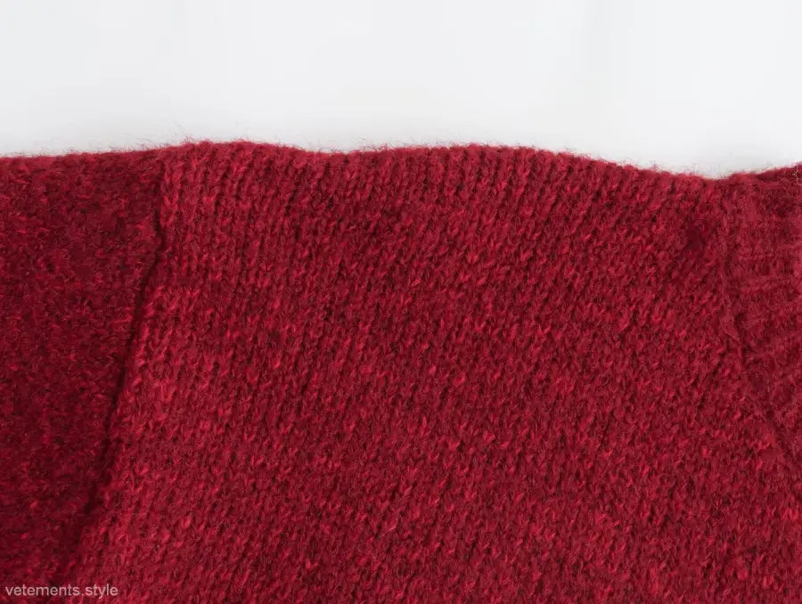 CHRISTMAS TREE ATMOSPHERE ROUND NECK PULLOVER-VETEMENTS