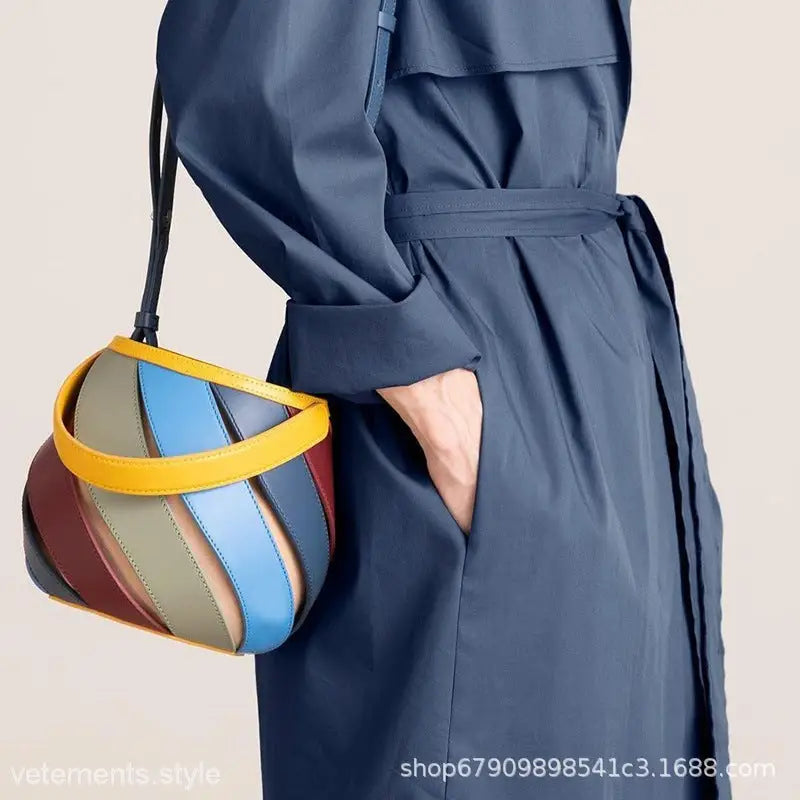 STYLISH CYLINDRICAL SHOULDER BAG-VETEMENTS