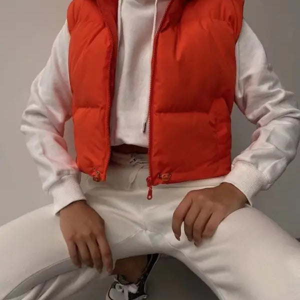 Winter Slim Fit Cotton Padded Jacket Vest Top