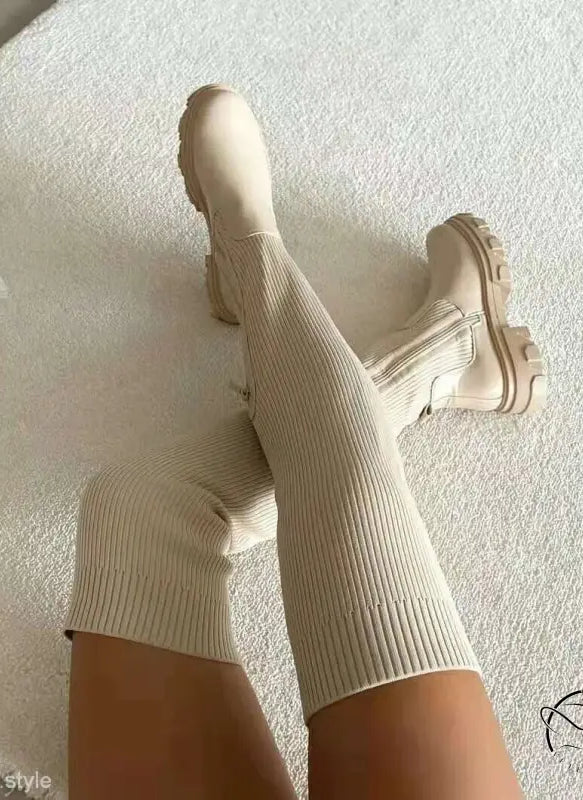 COMFY THICK OVER-THE-KNEE BOOTS-VETEMENTS