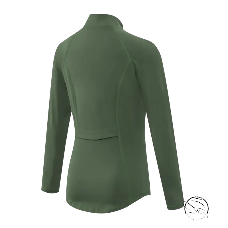 Autumn Winter Fleece Lined Nylon Yoga Clothes Fitness Jacket Women Zipper Stretch Running Sport Long Sleeve