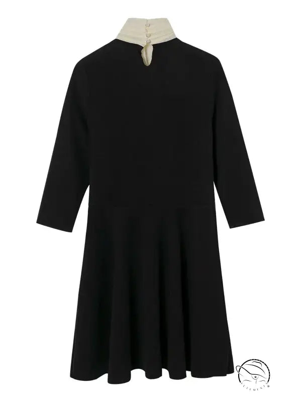 Bowknot Decorative Stitching Dress