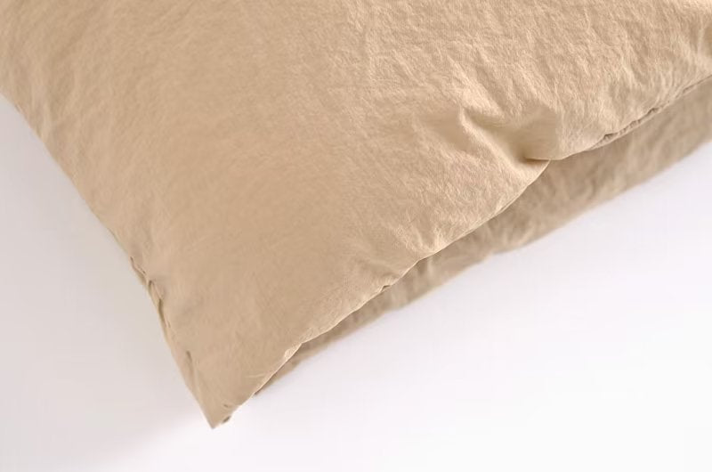Langry fashion beige crinkled pillowcase for casual short cotton padded jacket vest