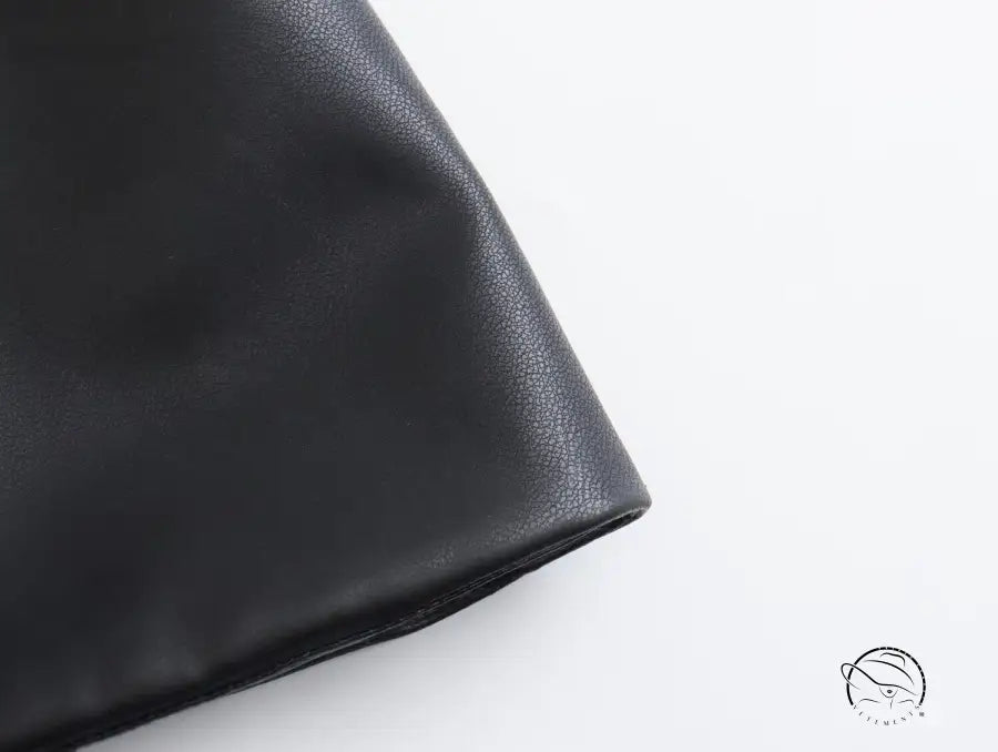 Langry faux leather wallet with rounded corners and textured surface