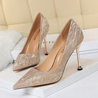 All Matching High Heel Low Cut Pointed Toe Shoes