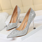 All Matching High Heel Low Cut Pointed Toe Shoes