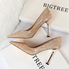 All Matching High Heel Low Cut Pointed Toe Shoes
