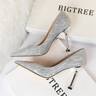 All Matching High Heel Low Cut Pointed Toe Shoes