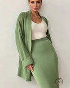 Loose Knitwear Skirt Sets