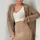 Loose Knitwear Skirt Sets