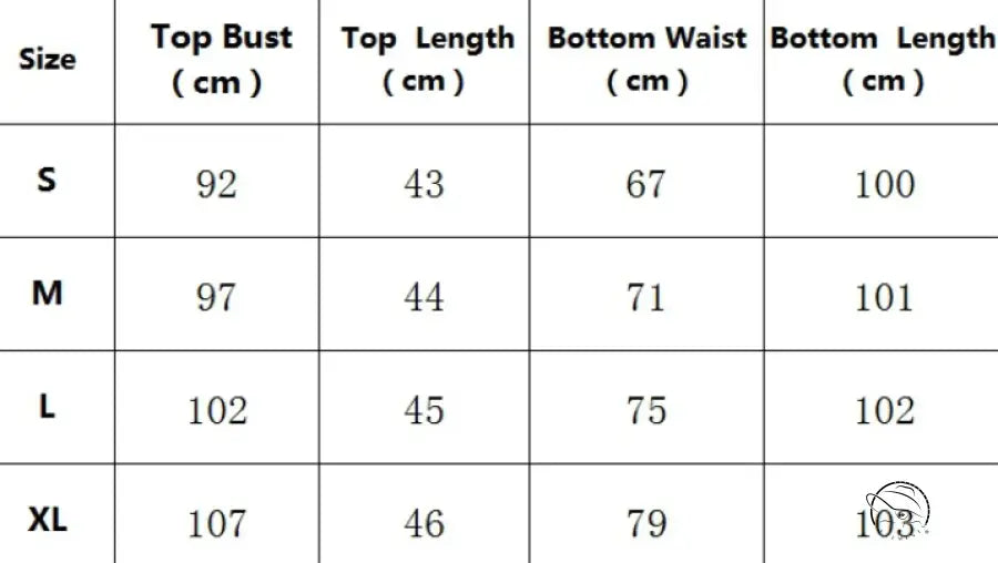 Langry fashion clothing size chart for women summer sleeveless vest set