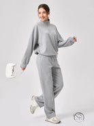 Winter Yoga Wear Sports Sweater Modal Loose Casual Stand Collar Running Fitness Top