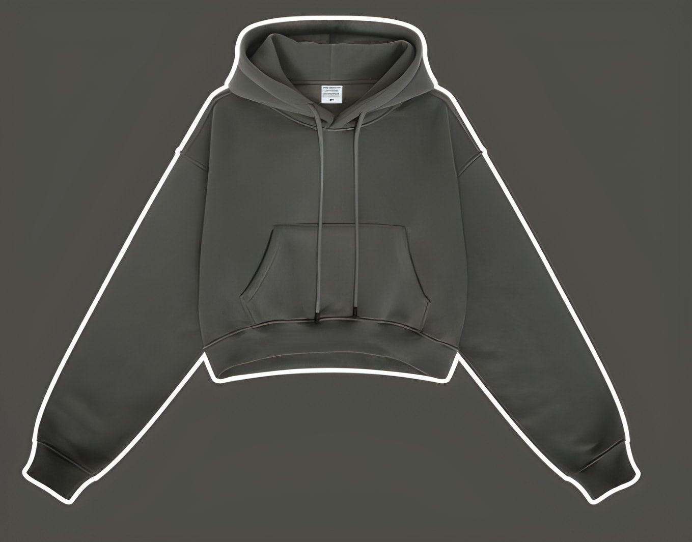Dark gray Winter Retro Hooded Pullover sweatshirt for stylish winter fashion and comfort