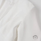 White cotton t-shirt with ribbed neckline, elegant langry fashion ملابس design