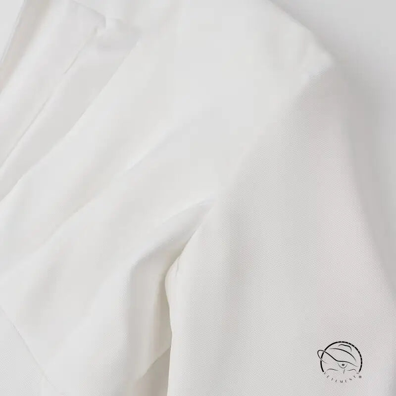 White cotton t-shirt with ribbed neckline, elegant langry fashion ملابس design