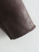 Langry fashion brown leather wallet in elegant collared jacket